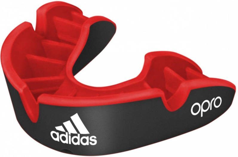 Adidas Gebitsbeschermer Opro Gen4 Silver Junior Rubber Zwart