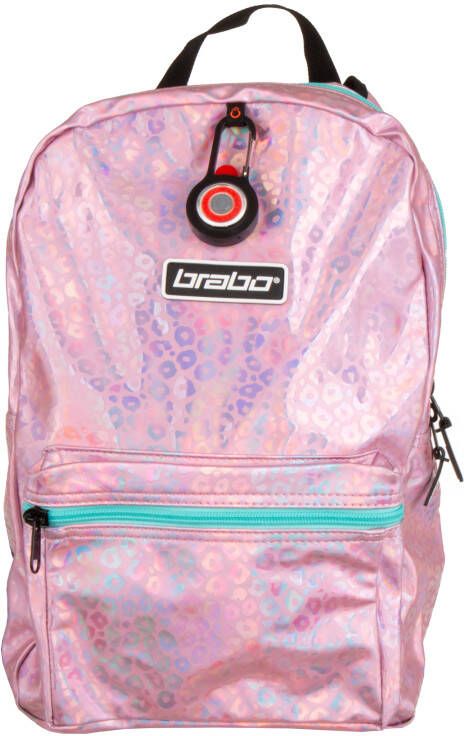 Brabo bb5250 backpack animal leopard pink