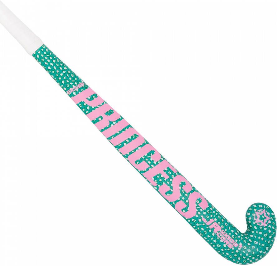 Princess Hockeystick woodcore leopard junior aqua